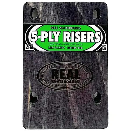 Real 5-Ply Maple Riser Pads for Skateboards