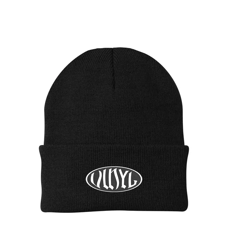 Retro Vinyl Oval Beanie