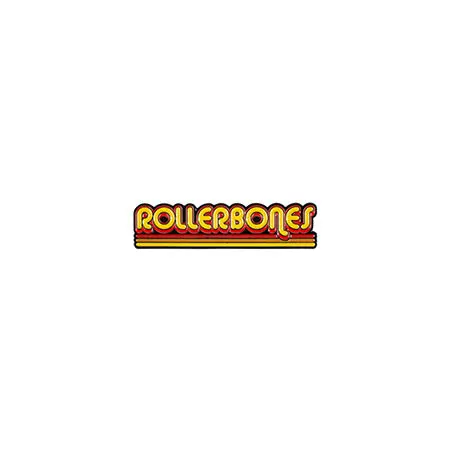 Rollerbones Retro Script Enamel Lapel Pin