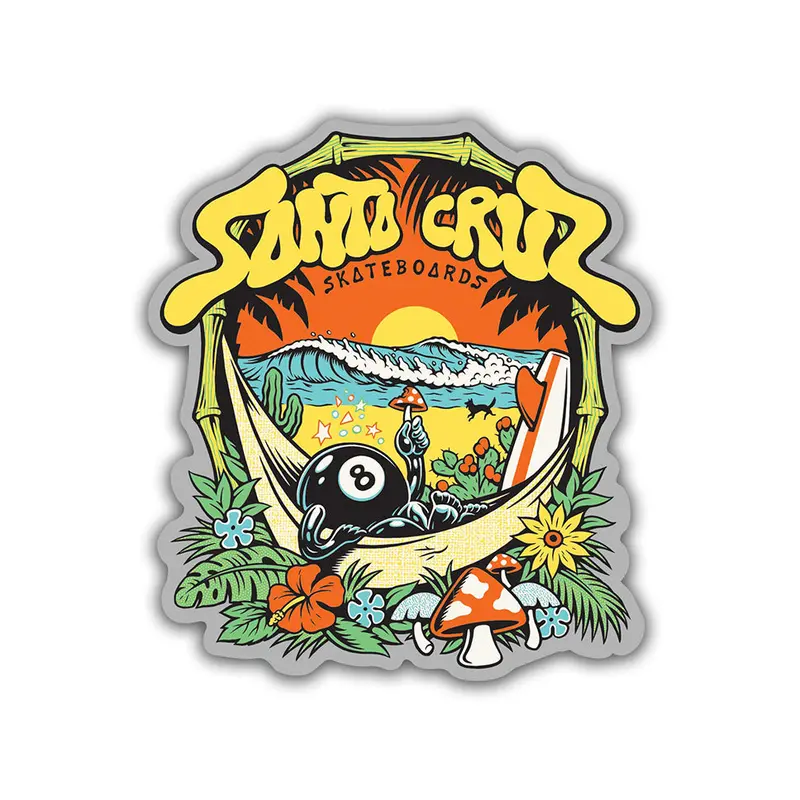 Santa Cruz 8Baller Trip Graphic Sticker