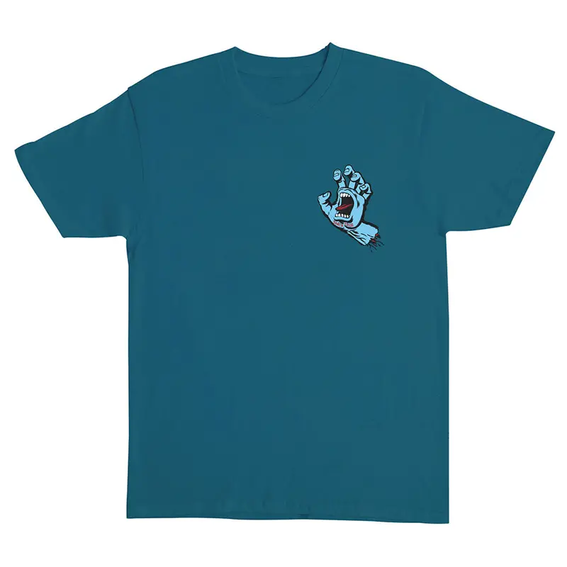 Santa Cruz Screaming Hand Galapagos Blue Crewneck Tee