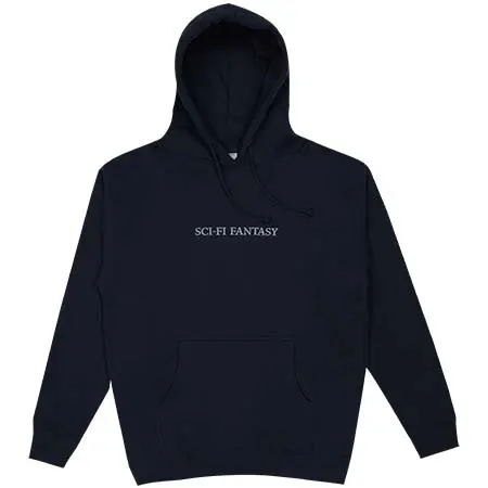 Sci-Fi Fantasy Logo Hooded Pullover Sweatshirt