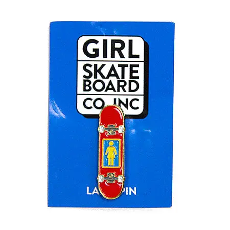 Skateboard-Inspired Girl Enamel Pin