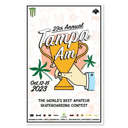 Skatepark of Tampa Tampa Am 2023 Official Poster