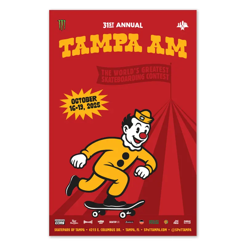 Skatepark of Tampa Tampa AM 2025 Limited-Edition Poster