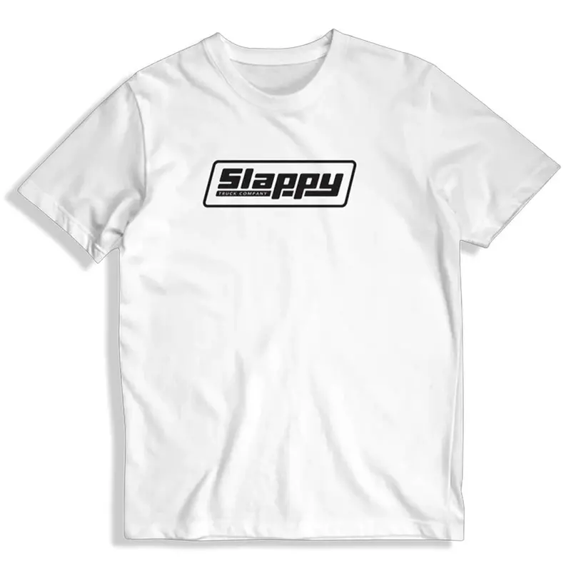 Slappy Trucks OG Logo Cotton T-Shirt in White