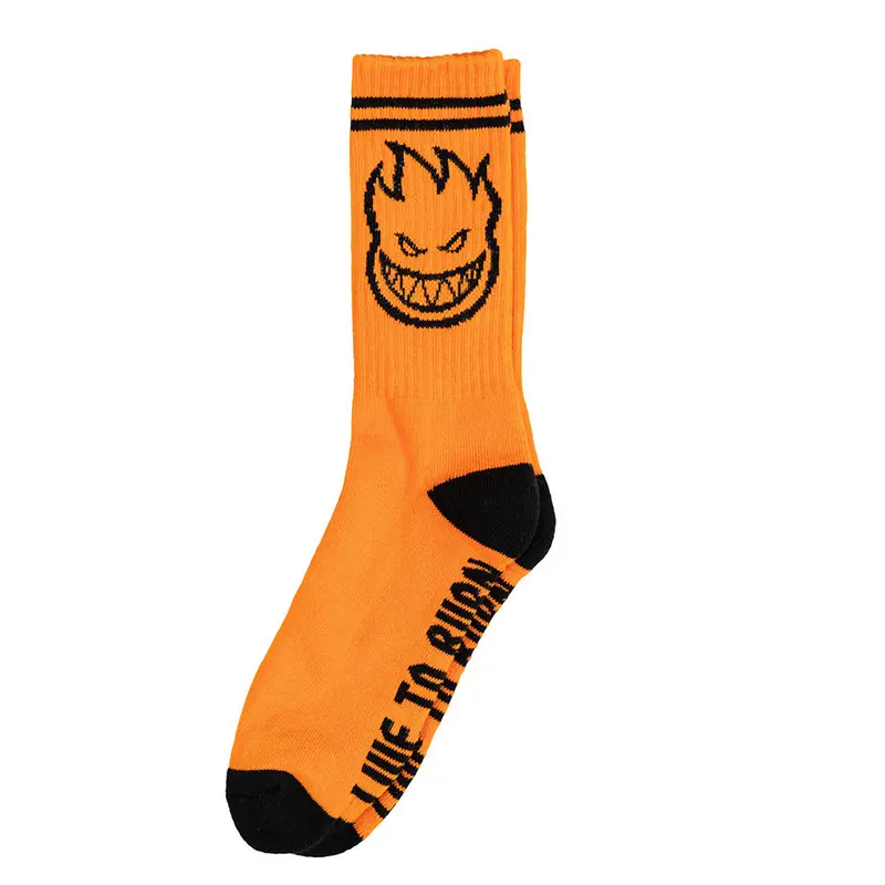 Spitfire Bighead Orange Athletic Crew Socks