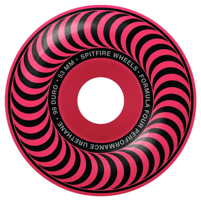 Spitfire Classic Formula Four Neon Pink 99D Skate Wheels