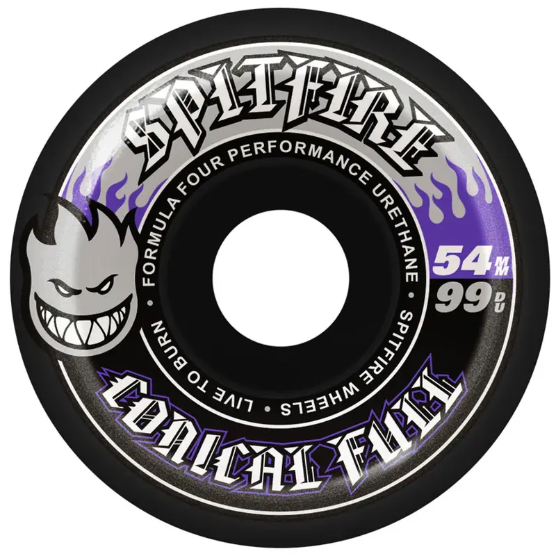 Spitfire Conical Full Black 99D Formula Four Skate Wheels
