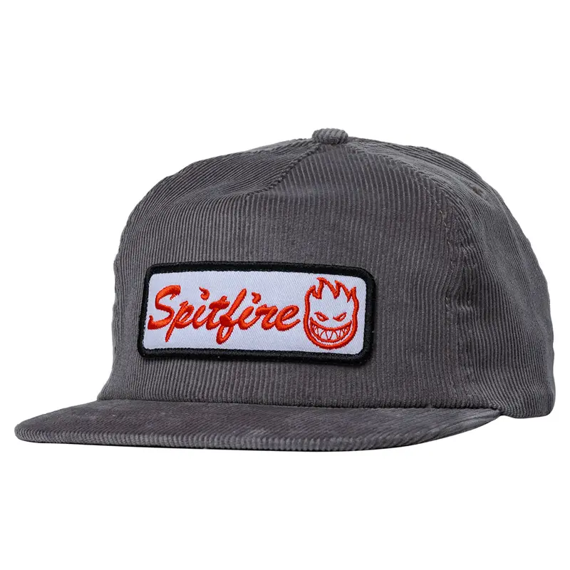 Spitfire Courier Patch Corduroy Snapback Hat