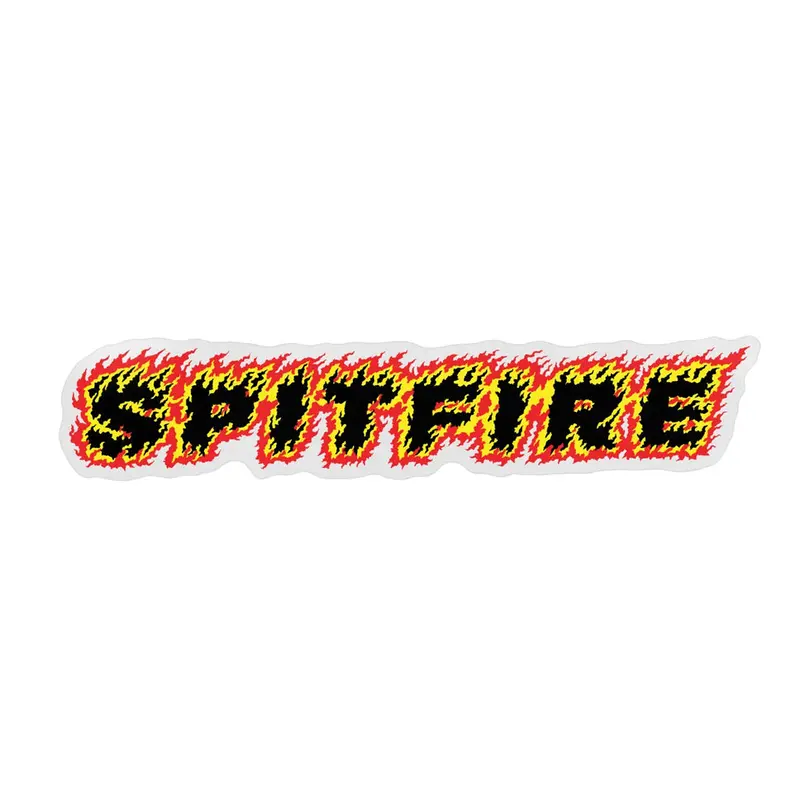 Spitfire Flames Script Decal Sticker