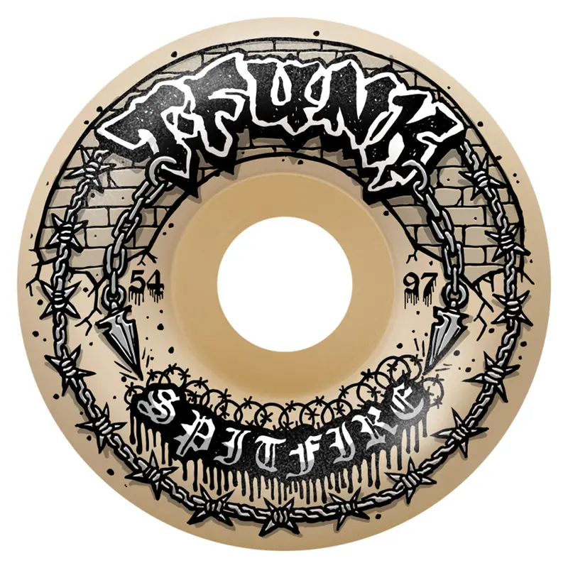 Spitfire T-Funk Raw Formula Four 97D Radial Wheels – Natural Finish