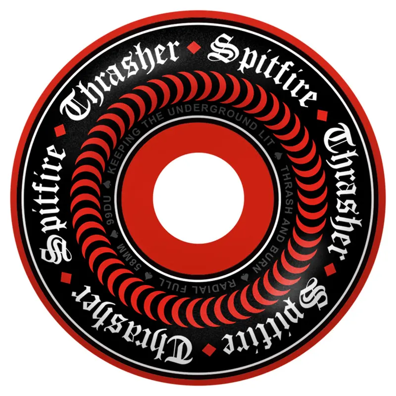 Spitfire x Thrasher Oath Radial Formula Four Wheels – 99D Hardness
