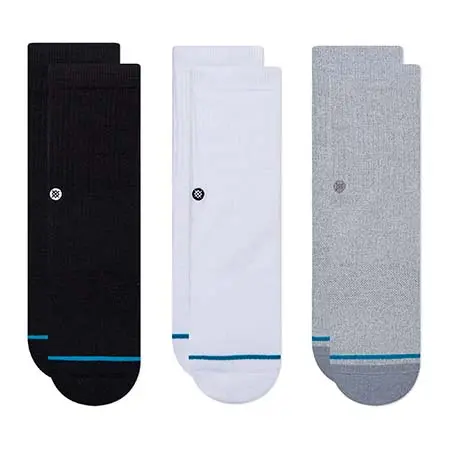 Stance Icon St Kids’ 3-Pack Crew Socks