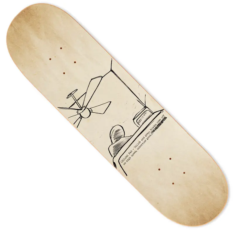 The Heated Wheel Shaped Skateboard Deck – Reflective Moment Series