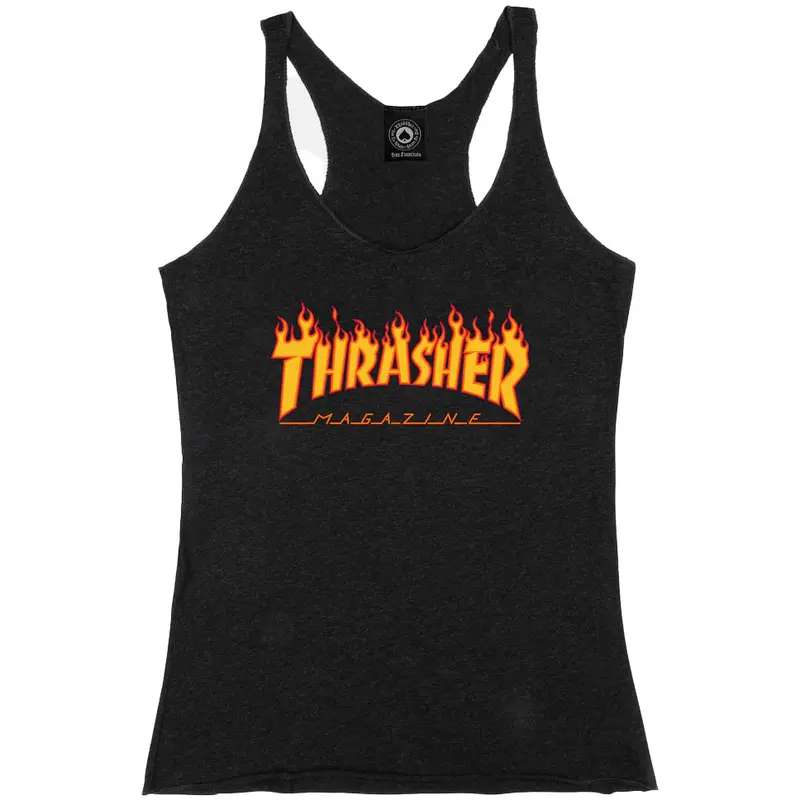 Thrasher Girls Flame Logo Racerback Tank Top