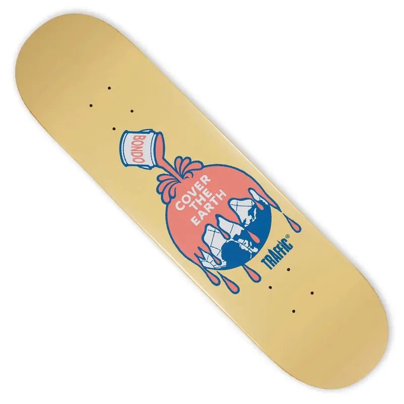 Traffic Skateboards Cover The Earth Maple Skate Deck