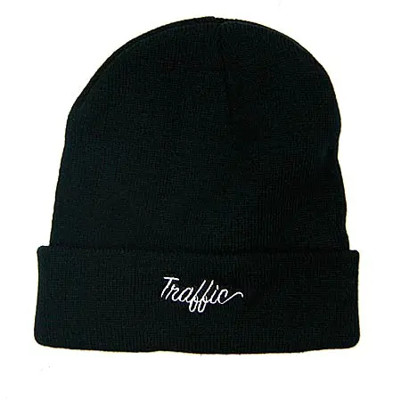 Traffic Skateboards Script Logo Knit Beanie
