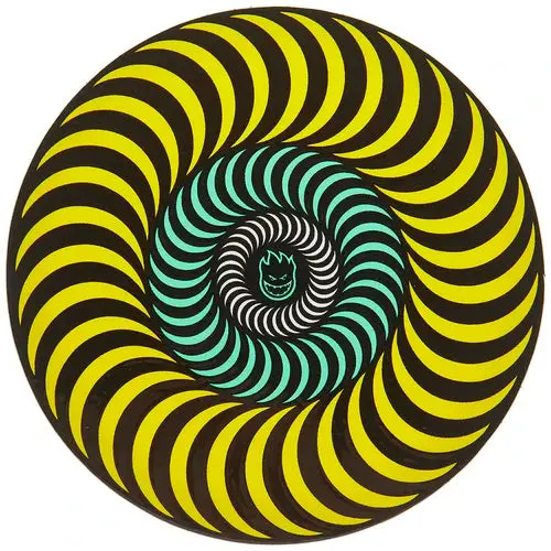 Tri-Color Swirl Large Decal Sticker