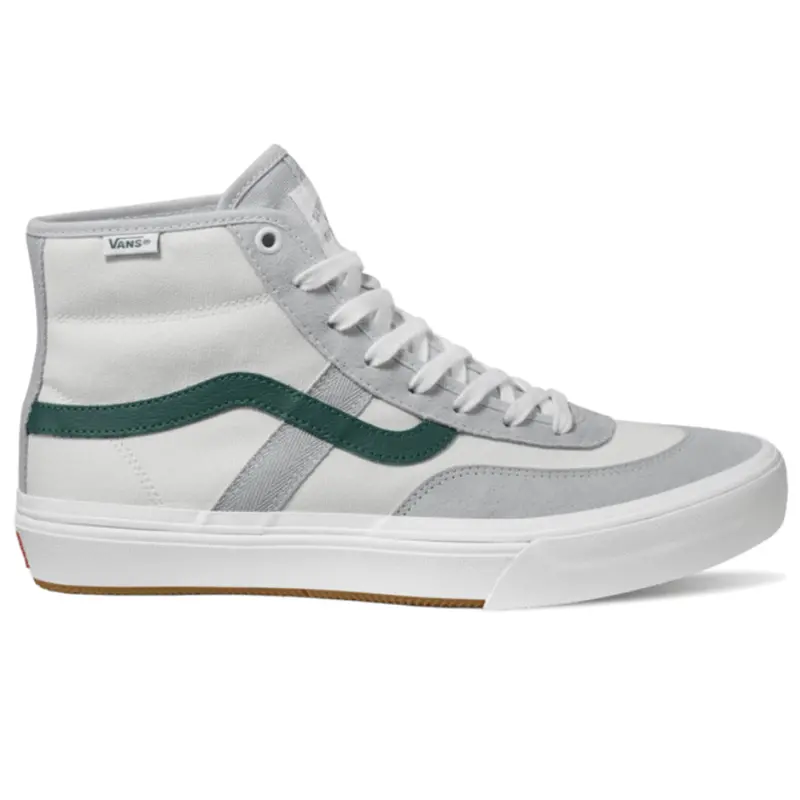 Vans Crockett High Skate Shoes – Grey & Green
