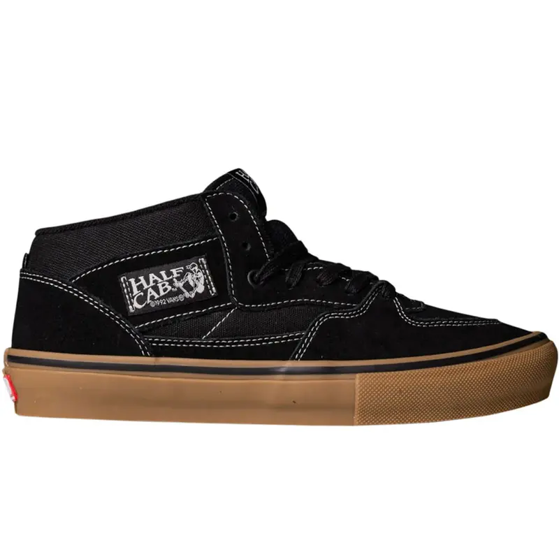 Vans Half Cab Black Skate Shoes with Gum Sole