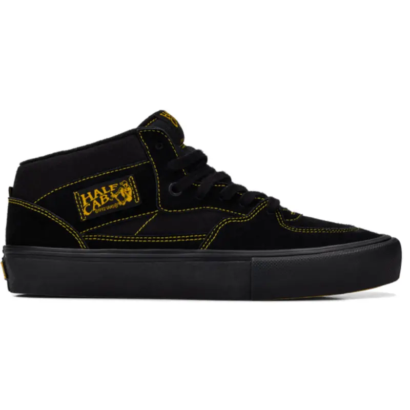 Vans Half Cab Skate Shoes – Black and Mustard