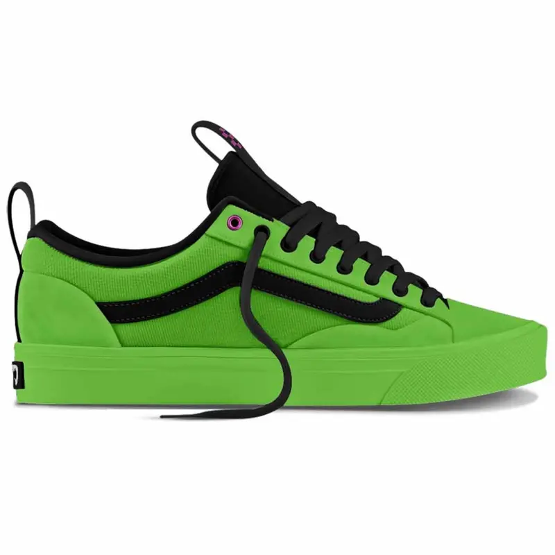 Vans Old Skool 36+ Skate Sneakers with Acid Airbrush Design