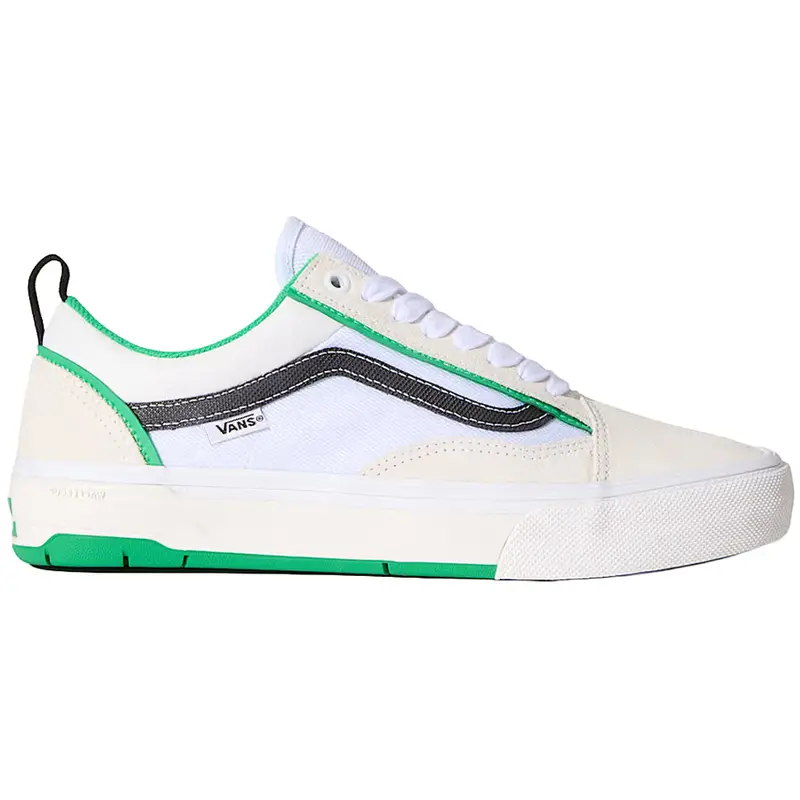 Vans Old Skool Wafflecup Skate Shoes – White and Green