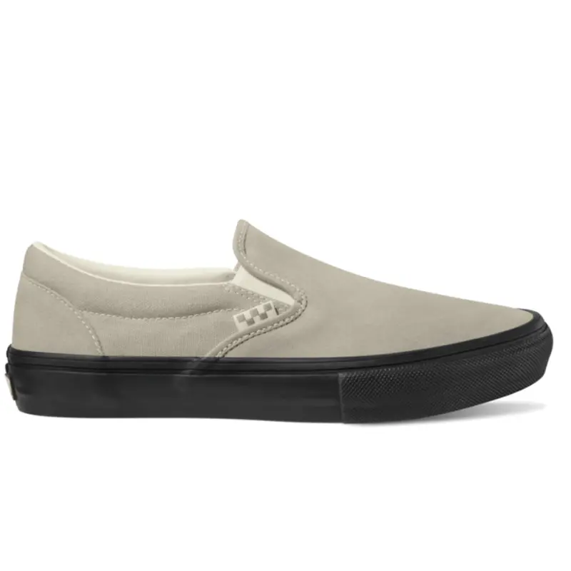 Vans Slip-On Tan and Black Skate Sneakers