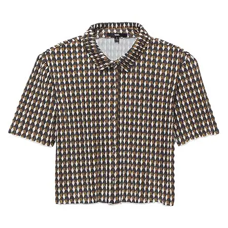 Vans Women’s Ambrosy Cropped Button-Up Shirt