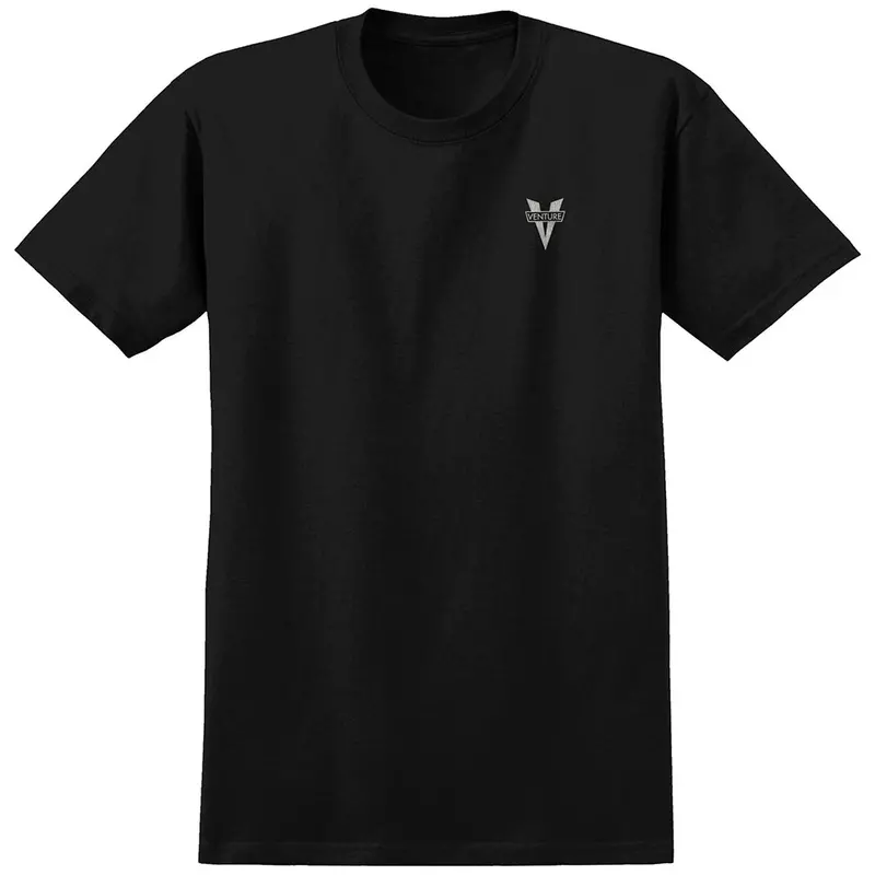 Venture Heritage Embroidered Black Tee