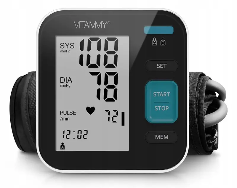 VITAMMY NEXT 5 BASIC Upper Arm Blood Pressure Cuff with Arrhythmia Detection & USB Power