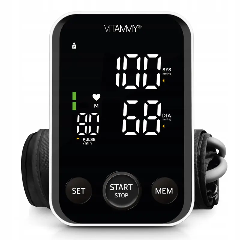 VITAMMY NEXT 6 Upper Arm Blood Pressure Monitor with Voice Output, Arrhythmia Detection & USB-C Charging