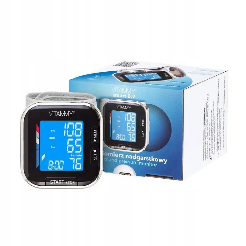 VITAMMY SMART 0.7 Wrist Blood Pressure Monitor – Slim Design for Active Lifestyles
