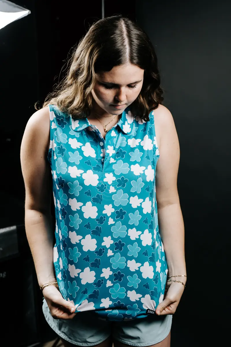 Women’s Azalea Floral Golf Polo