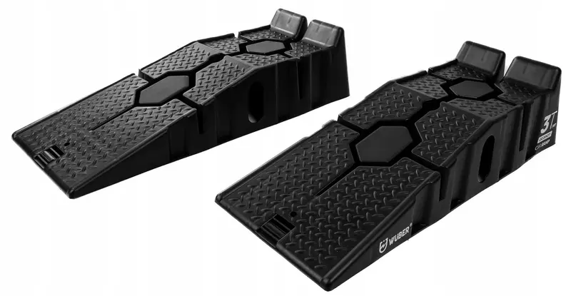 WUBER 3-Ton Dual Vehicle Ramps – Durable Aluminum Car Lifting Blocks