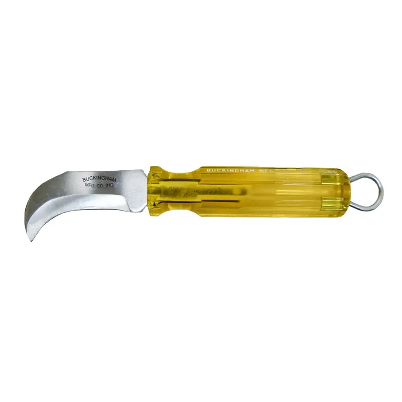 Yellow-Handled Skinning Knife for Precision Work