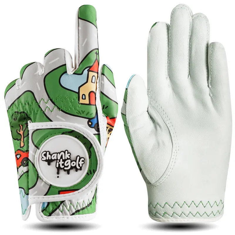 Youth-Sized Car Map Golf Glove – Lightweight & Flexible