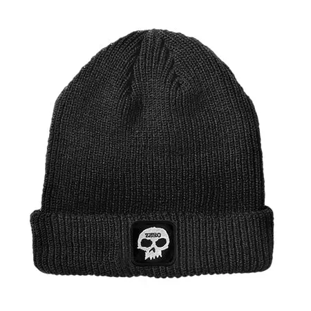 Zero Skull Embroidered Beanie – Winter Skate Hat