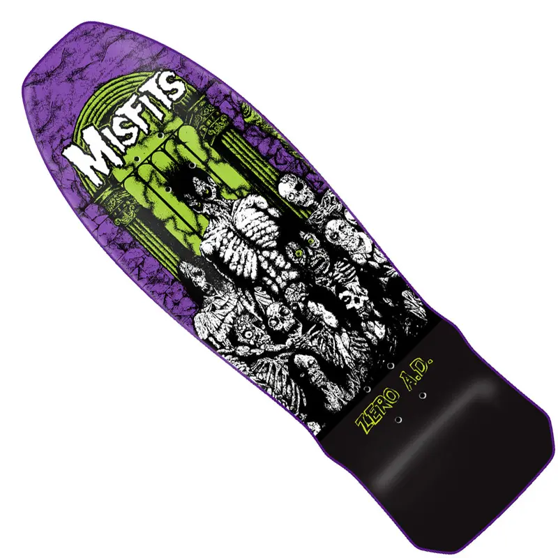 Zero x Misfits Zero A.D. Shaped Skate Deck